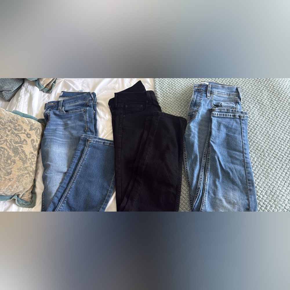Levi's Mixed Wash Denim Jeans Trio - Light Blue, Medium Blue, Black